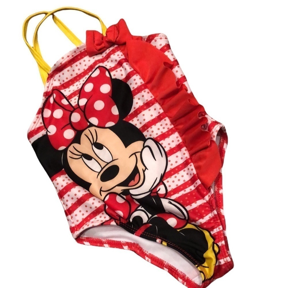 Minnie Mouse One-piece Bathing Suit Sz 18m